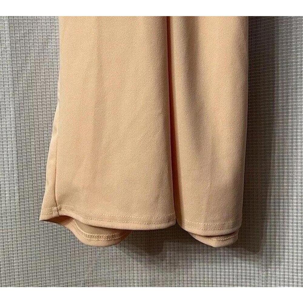 NWT Boohoo Womens Short Sleeve Plunge Ruffle Midi Belted Dress Size 10 Petite - Picture 4 of 11